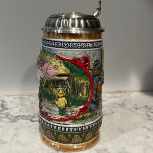 3D Fishing themed stein designed by Getz Germany